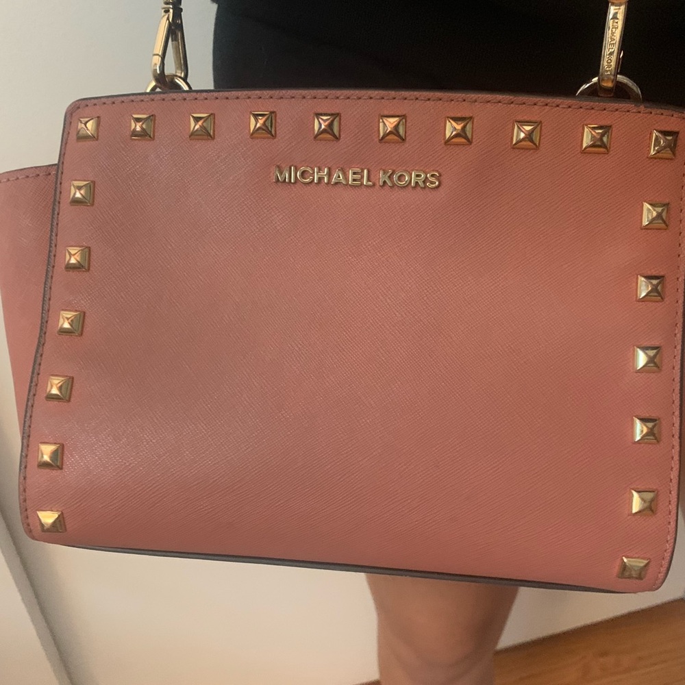 Michael kors crossbody with studs